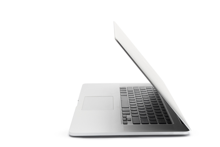 laptop isolated on white backgroundの写真素材