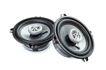 Speaker isolated on white backgroundの写真素材