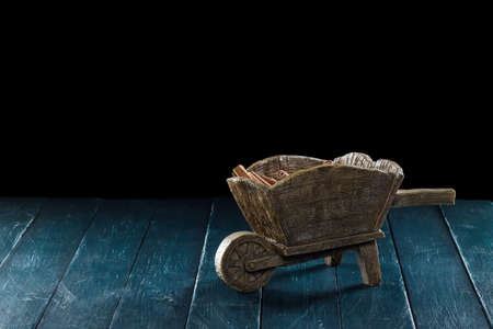 decorative wheelbarrowの写真素材