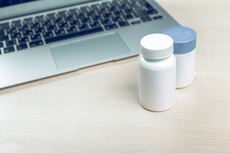 Medicine doctor's working table