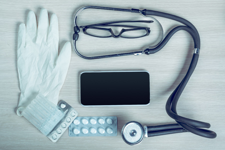 Medical equipment with copy spaceの写真素材