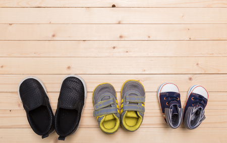 baby booties  for little boyの写真素材