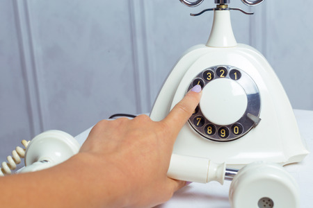 Retro telephoneの写真素材