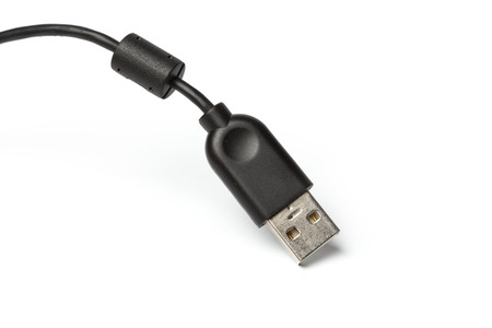 USB Cable Plug isolated on White Background