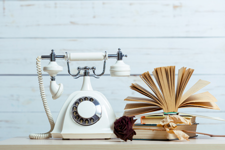 Retro telephoneの写真素材
