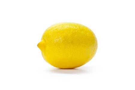 Lemon isolated on white backgroundの写真素材