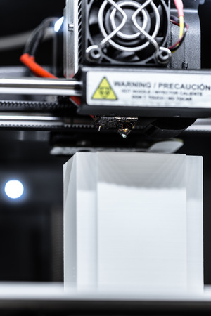 White 3D printing piece