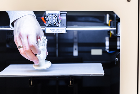 3d printing in progressの写真素材