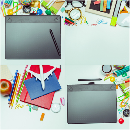 graphic designer workplaceの写真素材