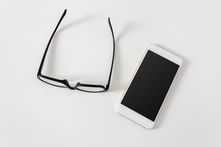 business mobile phone style isolated on whiteの写真素材