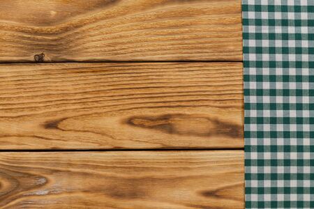 Background with empty wooden table with tableclothの写真素材