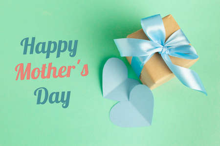 Happy Mothers Day gift with Best Mom Ever greeting cardの写真素材