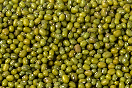 Mung beans isolated on white background