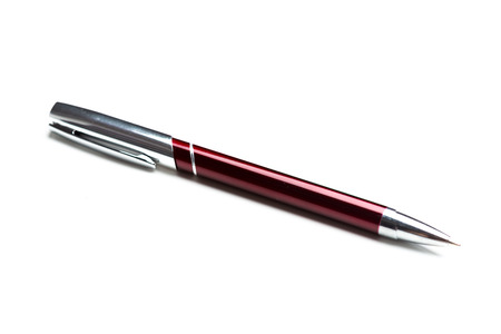 business fountain pen isolated on white backgroundの写真素材