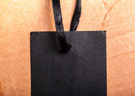 price tag label on wooden backgroundの写真素材