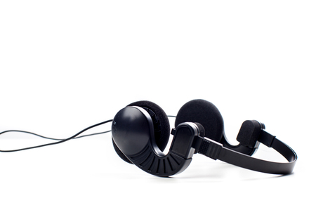 Headphones. Isolated on white backgroundの写真素材