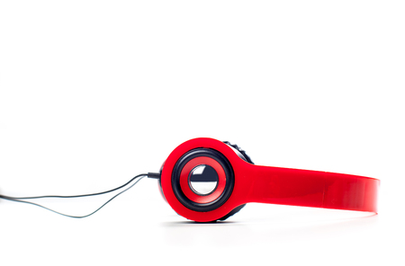 Headphones. Isolated on white backgroundの写真素材