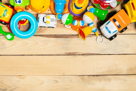 Set of children toysの写真素材