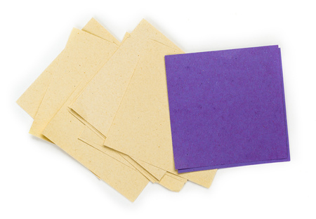 Sticky notes on a white background