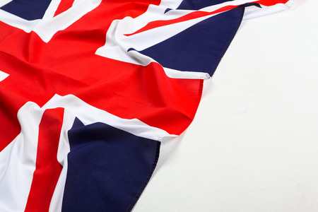 Closeup of Union Jack flagの写真素材
