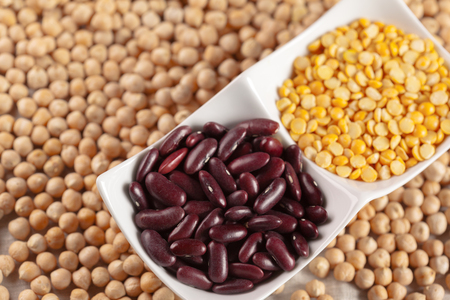 mixed dried beansの写真素材