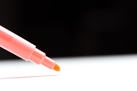 writing node of a ball pen close up