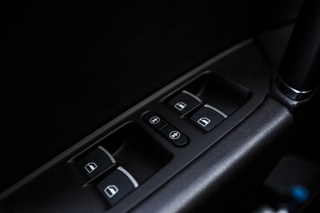 Modern car interior detailsの写真素材