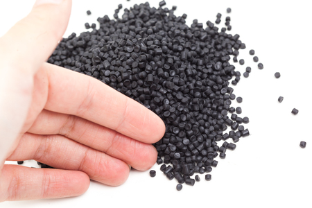 black polymer resinsの写真素材