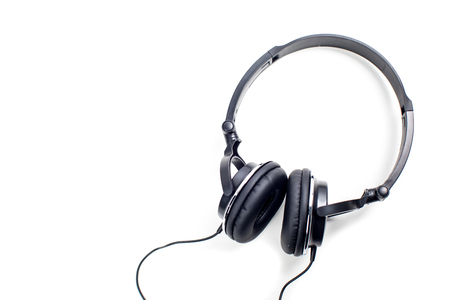 Headphones. Isolated on white backgroundの写真素材