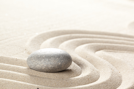 japanese garden zen stoneの写真素材