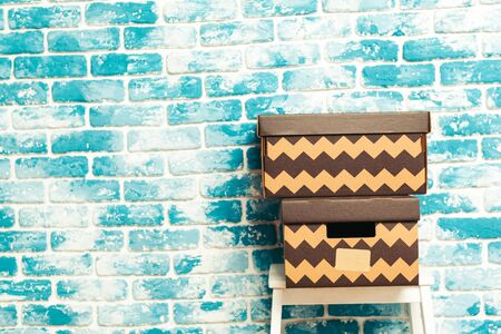 Big cardboard boxesの写真素材