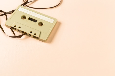 Old Audio Cassette Tapeの写真素材