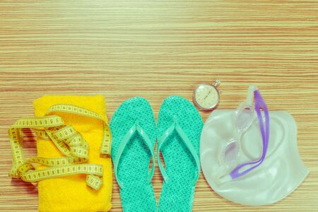 accessories for swimming poolの写真素材