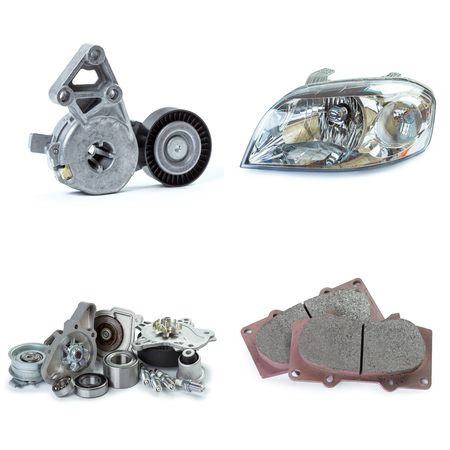 Various car parts necessary for vehicle serviceの写真素材