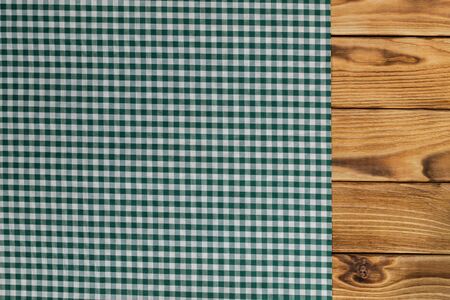 Background with empty wooden table with tableclothの写真素材