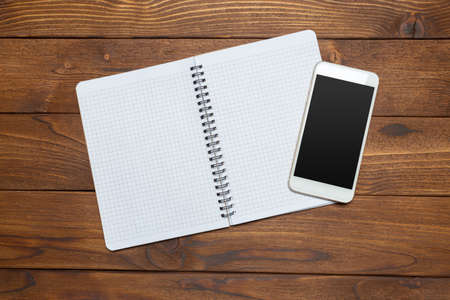 blank paper on deskの写真素材