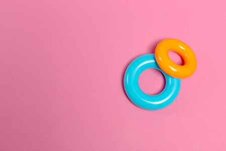 children toys, top viewの写真素材