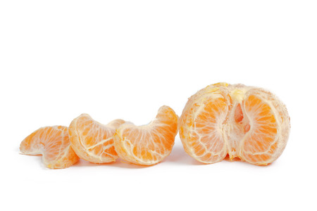 Mandarin isolated on white backgroundの写真素材