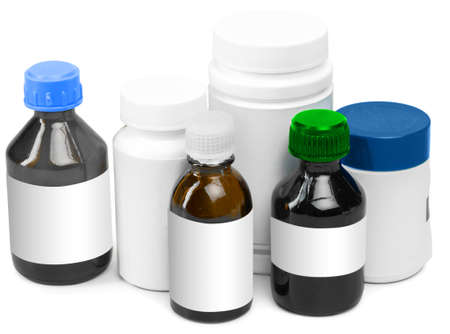 Medication isolated on whiteの写真素材