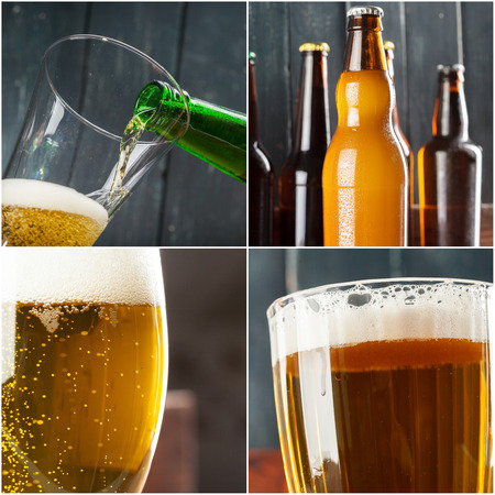 beer collageの写真素材
