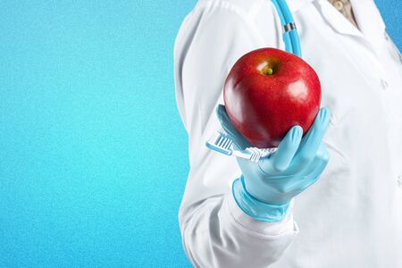 dentist hand with toothbrushの写真素材