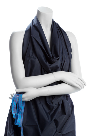 Mannequin with a tape measureの写真素材