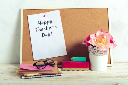 Teacher's day holiday. copy spaceの写真素材