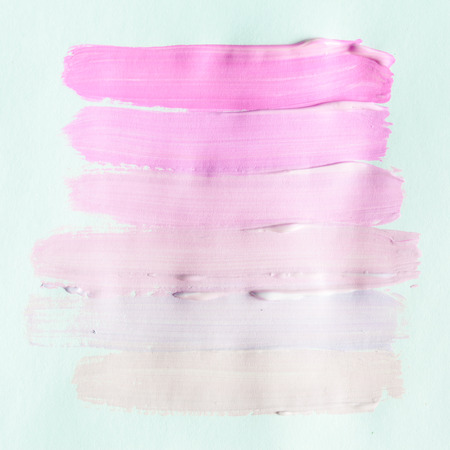 Set of abstract acrylic brush strokesの写真素材