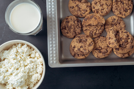 Chocolate cookiesの写真素材