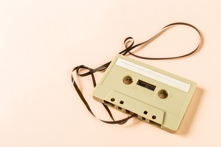 Old Audio Cassette Tapeの写真素材