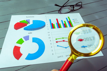 Graphical chart analysisの写真素材
