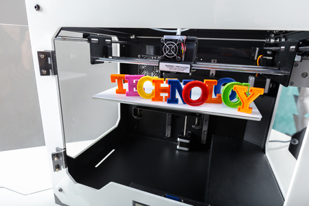 3d printing in progressの写真素材