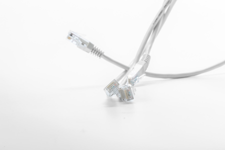 Close up of network cable