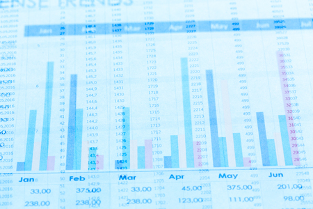 Business Line graphの写真素材